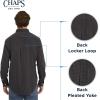 imageChaps Mens Classic Fit Long Sleeve Button Down Stretch Poplin Casual ShirtGraphite
