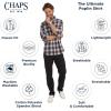 imageChaps Mens Classic Fit Long Sleeve Button Down Stretch Poplin Casual ShirtRhubarb