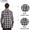 imageChaps Mens Classic Fit Long Sleeve Button Down Stretch Poplin Casual ShirtRhubarb