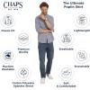 imageChaps Mens Classic Fit Long Sleeve Button Down Stretch Poplin Casual ShirtStellar