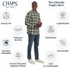 imageChaps Mens Classic Fit Long Sleeve Button Down Stretch Poplin Casual ShirtThyme