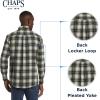 imageChaps Mens Classic Fit Long Sleeve Button Down Stretch Poplin Casual ShirtThyme
