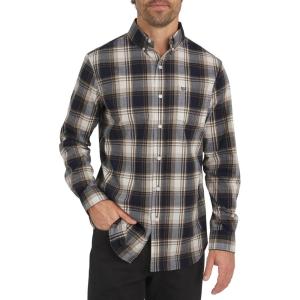 imageChaps Mens Classic Fit Long Sleeve Button Down Stretch Poplin Casual ShirtChestnut