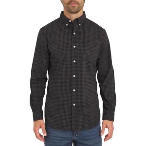 imageChaps Mens Classic Fit Long Sleeve Button Down Stretch Poplin Casual ShirtGraphite