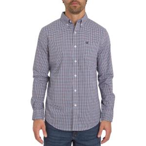 imageChaps Mens Classic Fit Long Sleeve Button Down Stretch Poplin Casual ShirtStellar