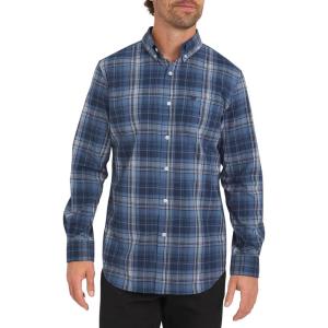 imageChaps Mens Classic Fit Long Sleeve Button Down Stretch Poplin Casual ShirtTwilight