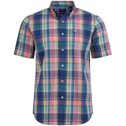 imageChaps Mens and Big Mens Short Sleeve CVC Woven Shirt Sizes S3XL