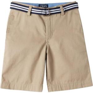 imageChaps Boys Chino Flat Front Belted Shorts 4T Classic Khaki
