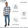 imageChaps Mens Classic Fit Long Sleeve Button Down Stretch Flannel Casual Woven Shirt S2XLBlueberry