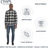 imageChaps Mens Classic Fit Long Sleeve Button Down Stretch Flannel Casual Woven Shirt S2XLCharcoal
