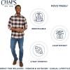 imageChaps Mens Classic Fit Long Sleeve Button Down Stretch Flannel Casual Woven Shirt S2XLDesert Khaki
