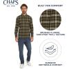 imageChaps Mens Classic Fit Long Sleeve Button Down Stretch Flannel Casual Woven Shirt S2XLRosin