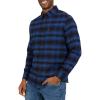 imageChaps Mens Classic Fit Long Sleeve Button Down Stretch Flannel Casual Woven Shirt S2XLRoyal Blue