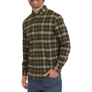 imageChaps Mens Classic Fit Long Sleeve Button Down Stretch Flannel Casual Woven Shirt S2XLRosin