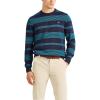 imageChaps Mens Classic Fit Cotton Crewneck SweaterNavy Multi Stripes