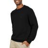 imageChaps Mens Classic Fit Long Sleeve Cotton Jersey Midweight Crewneck Sweater SXXLJet Black
