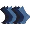 Blue Assorted (6 Pairs)