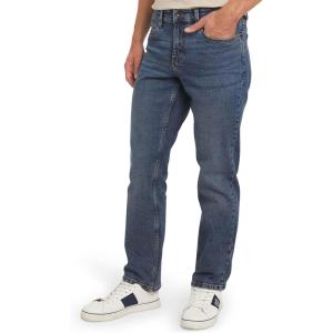 imageChaps Mens 5 Pocket Relaxed Fit Stretch Waist Denim JeansArmour Wash