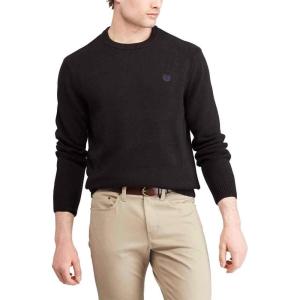 imageChaps Mens Classic Fit Cotton Crewneck SweaterClassic Black