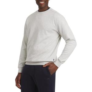 imageChaps Mens Everyday Classic Casual Long Sleeve Super Soft Fleece Midweight Crewneck Sweater S2XLOatmeal Heather