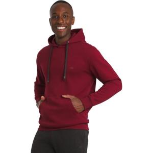 imageChaps Mens Everyday Classic Casual Super Soft Fleece Midweight Hooded Sweater S2XLDeep Mahogany