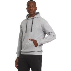 imageChaps Mens Everyday Classic Casual Super Soft Fleece Midweight Hooded Sweater S2XLLight Gray Heather