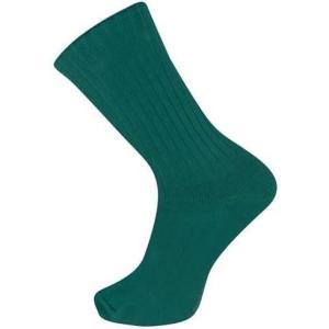 imageChaps Mens Rib Solid Color Cotton and Breathable Mesh Crew Socks 16 Pair PacksBright Green 1 Pair