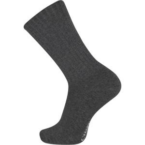 imageChaps Mens Rib Solid Color Cotton and Breathable Mesh Crew Socks 16 Pair PacksCharcoal 1 Pair