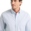 imageNautica Mens Classic Button Down ShirtStripe Pale Blue