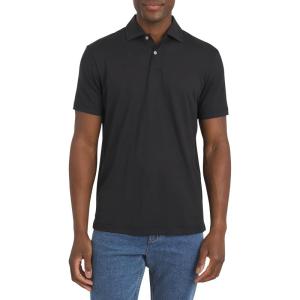 imageChaps Mens Everyday Classic Fit Stretch Active Performance Polo ShirtJet Black