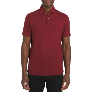 imageChaps Mens Everyday Classic Fit Stretch Active Performance Polo ShirtPomegranate