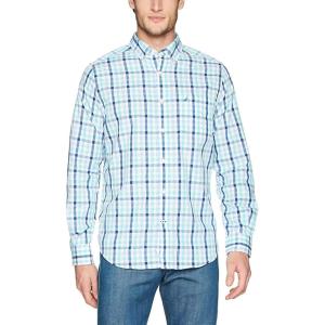 imageNautica Mens Classic Button Down ShirtBlue  Green  White