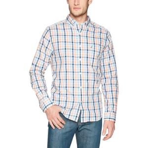 imageNautica Mens Classic Button Down ShirtGuava Punch