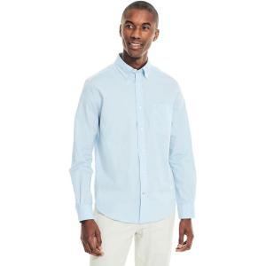 imageNautica Mens Classic Button Down ShirtNoon Blue