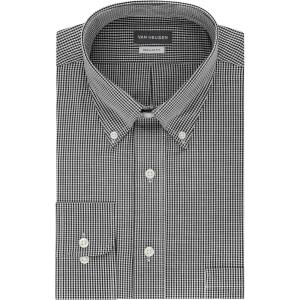 imageVan Heusen Mens Dress Shirt Regular Fit Pinpoint StripeBlack