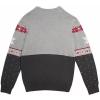 imageChaps Kids Crewneck Family Holiday Christmas Sweater US Alpha Medium Regular Gray