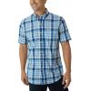 imageChaps Mens Short Sleeve Woven Shirt US Alpha Medium Regular Regular Light Blue
