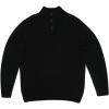 imageChaps Mens Cable Knit Cotton Mockneck Sweater Navy Large