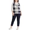 imageChaps Plus Size Blue Plaid Vest Size 3X