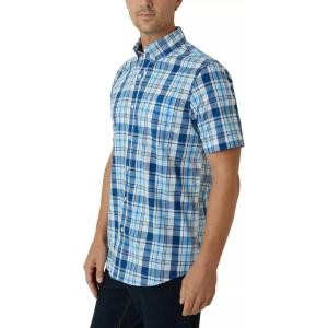 imageChaps Mens Short Sleeve Woven Shirt US Alpha Medium Regular Regular Light Blue