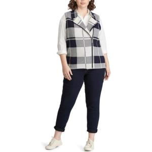 imageChaps Plus Size Blue Plaid Vest Size 3X