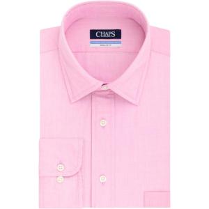 imageChaps Mens RegularFit NoIron Stretch SpreadCollar Shirt 165 3637
