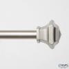 imageChaps Home Urn  Diameter Window Curtain Rod and Finial Set Matte Nickel Adjustable 66quot120quotMatte Nickel