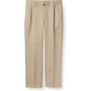 image:imageChaps Boys School Uniform Pleated Twill PantKhaki
