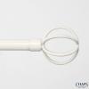 image:imageChaps Home Cage  Diameter Window Curtain Rod and Finial Set Oil Rubbed Bronze Adjustable 3566Off White