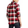 image:imageChaps Mens Classic Fit Long Sleeve Performance Flannel ShirtChaps Red Plaid 6