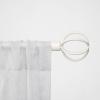 image:imageChaps Home Cage  Diameter Window Curtain Rod and Finial Set Oil Rubbed Bronze Adjustable 3566Off White