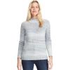 image:imageChaps Womens Novelty Fashion Mockneck Pull Over Long Sleeve Sweater Blue Multi XXL