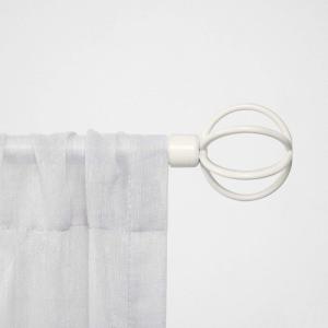 image:imageChaps Home Cage  Diameter Window Curtain Rod and Finial Set Oil Rubbed Bronze Adjustable 3566Off White