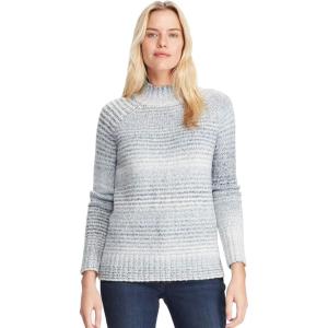 image:imageChaps Womens Novelty Fashion Mockneck Pull Over Long Sleeve Sweater Blue Multi XXL